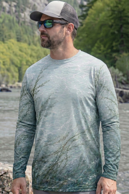 Performance Fishing Long Sleeve - Shallow Weedbed Muskie - TBT196 lifestyle opposite side