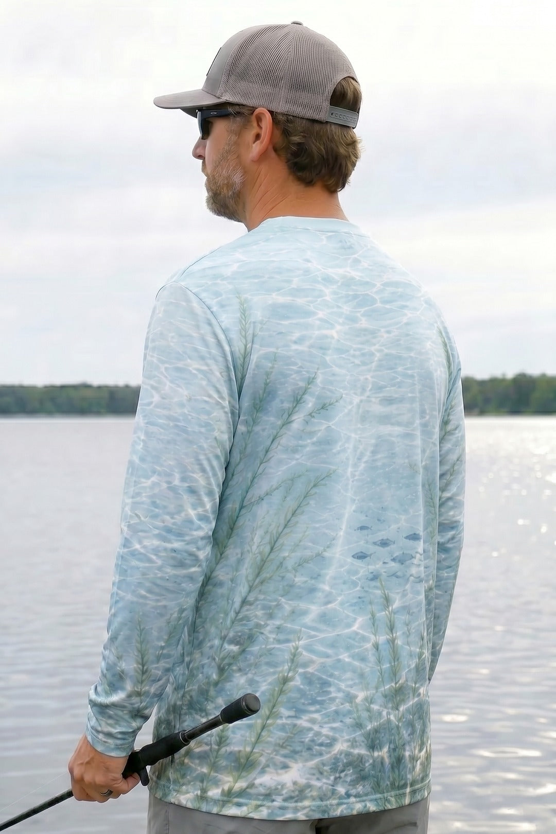Performance Fishing Long Sleeve - Shallow Weedbed Pike - TBT195 lifestyle opposite side