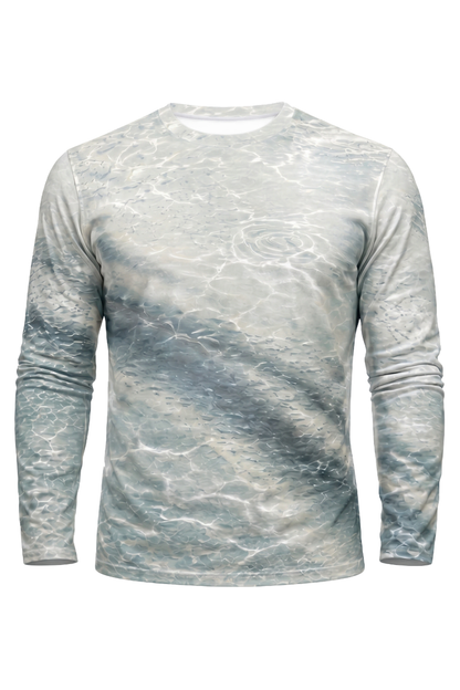 Performance Fishing Long Sleeve - Silver Tarpon Surge - AOF116 mockup opposite side
