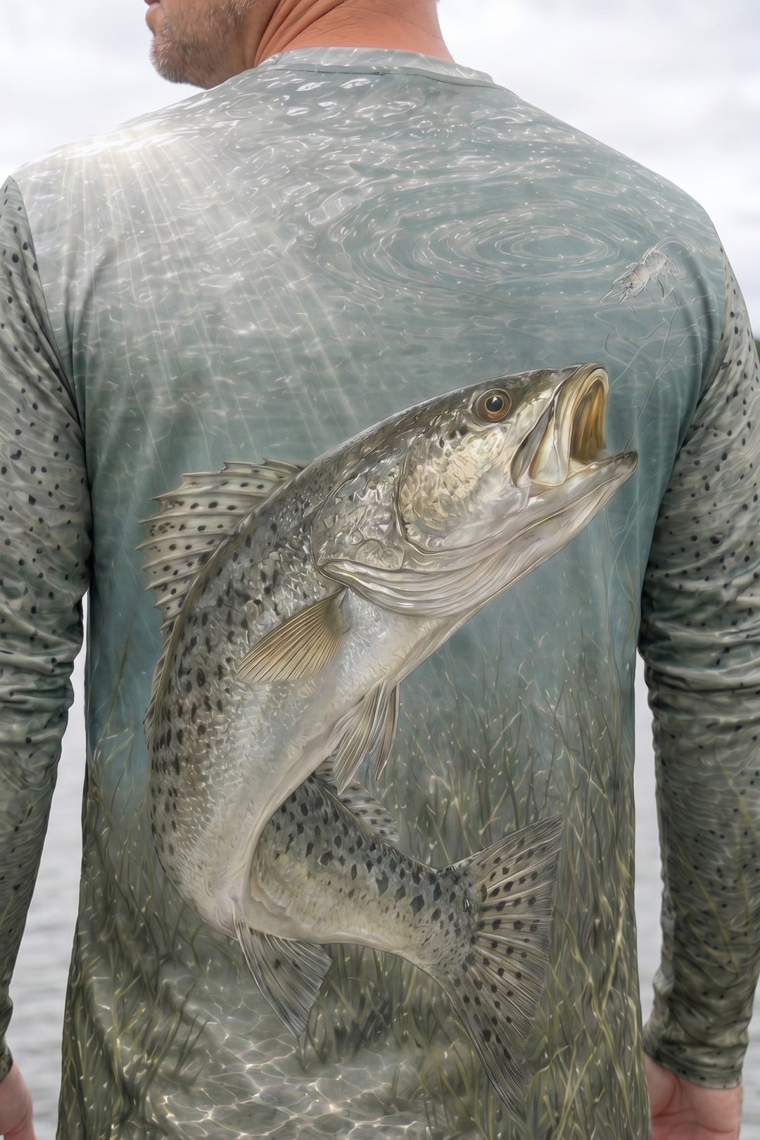 Performance Fishing Long Sleeve - Silverline Speckled Trout - AOF119 image 4