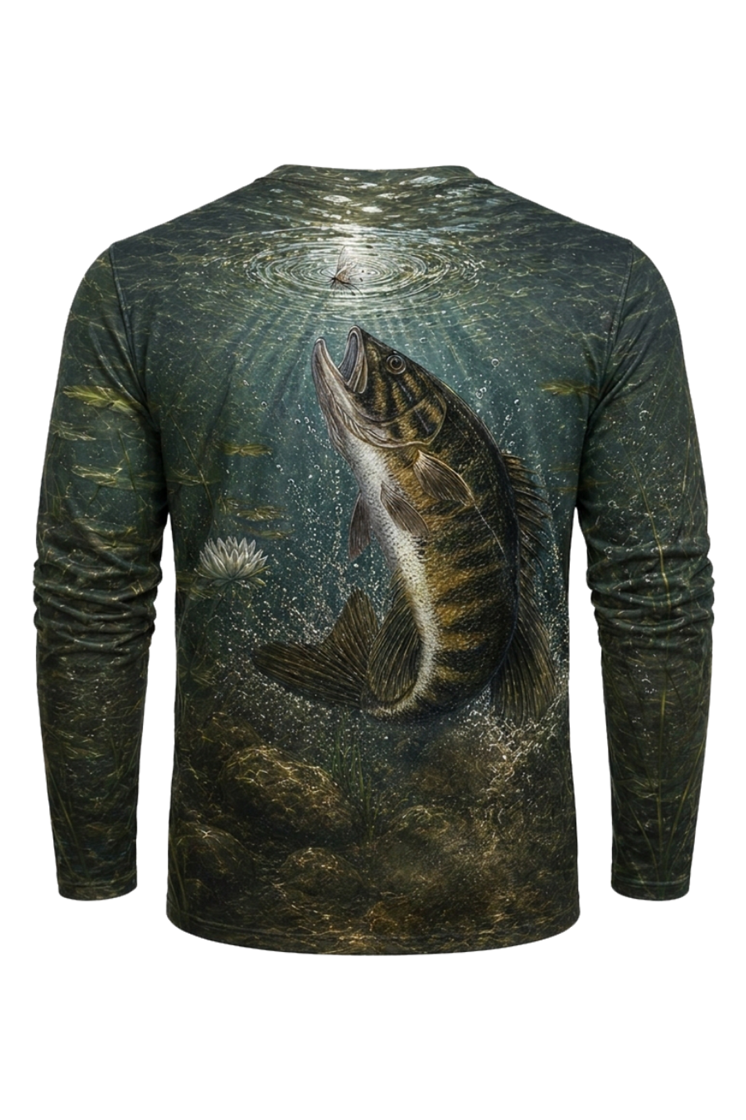 Performance Fishing Long Sleeve - Smallmouth Bass Surface Ambush - AOF143 image 5