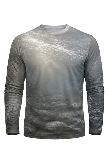 Performance Fishing Long Sleeve - Steelhead Chrome Run Veil - AOF71 mockup opposite side