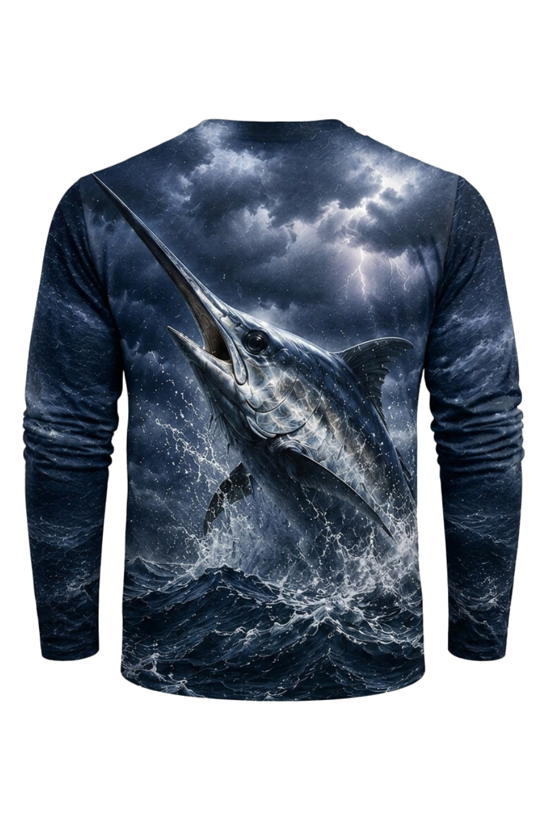 Performance Fishing Long Sleeve - Storm Break Marlin - RS04 mockup artwork side