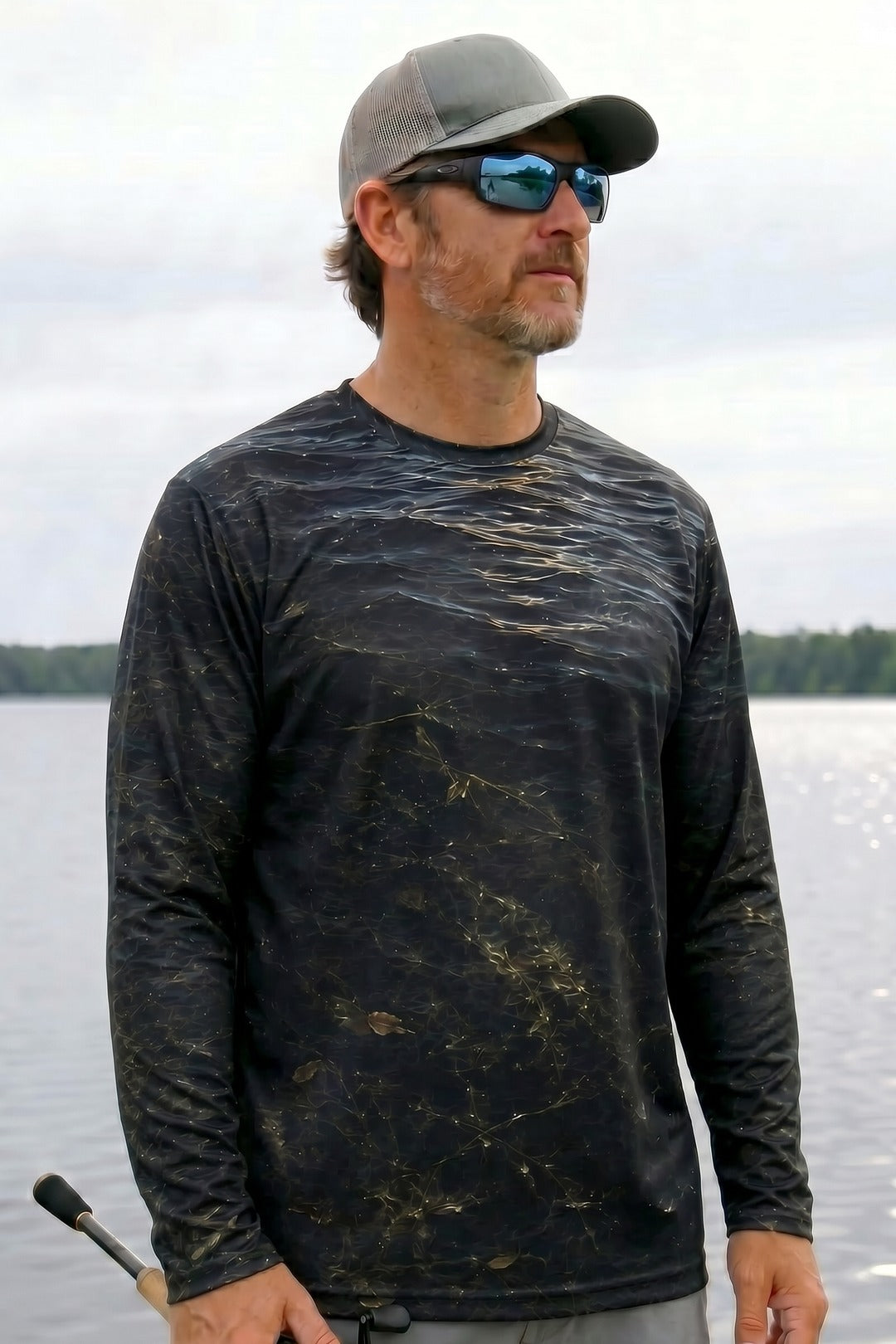 Performance Fishing Long Sleeve - Storm Lake Musky Strike - RM06 lifestyle opposite side