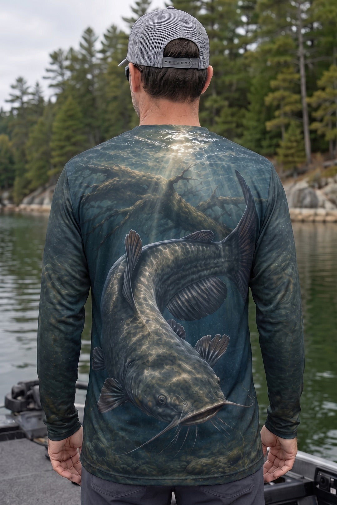 Performance Fishing Long Sleeve - Submerged Timber Catfish - AOF135 image 2