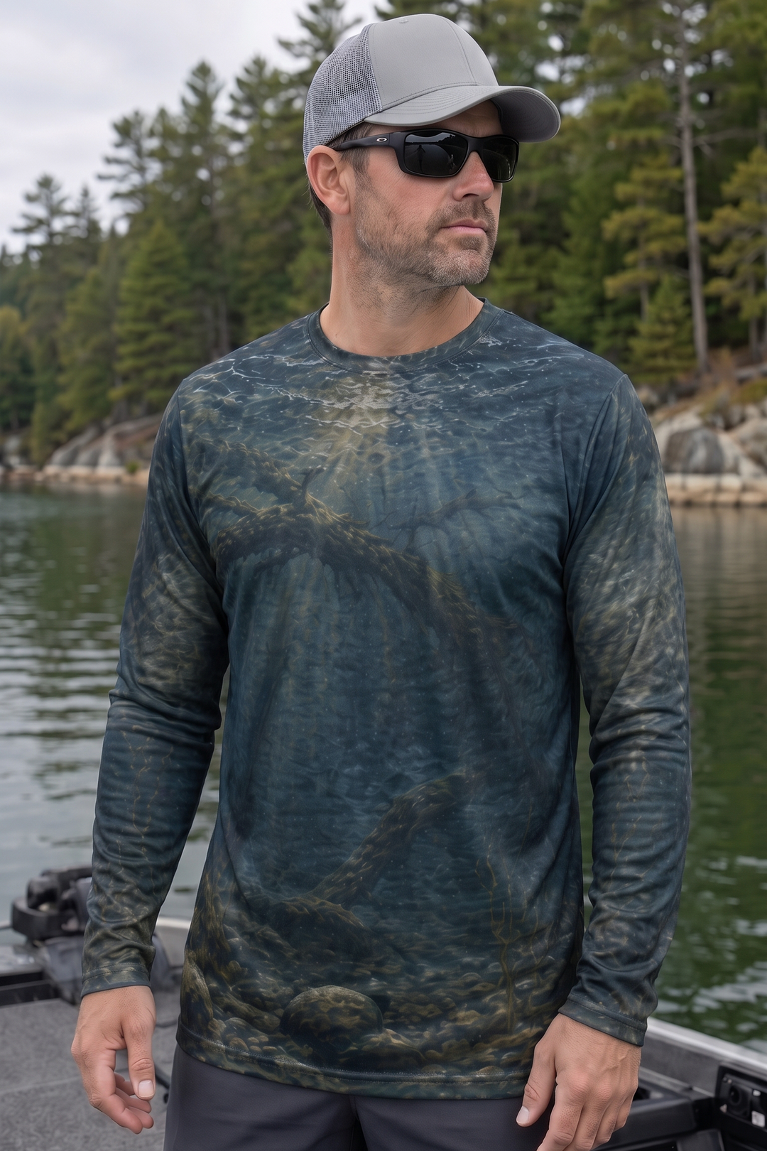 Performance Fishing Long Sleeve - Submerged Timber Catfish - AOF135 image 3