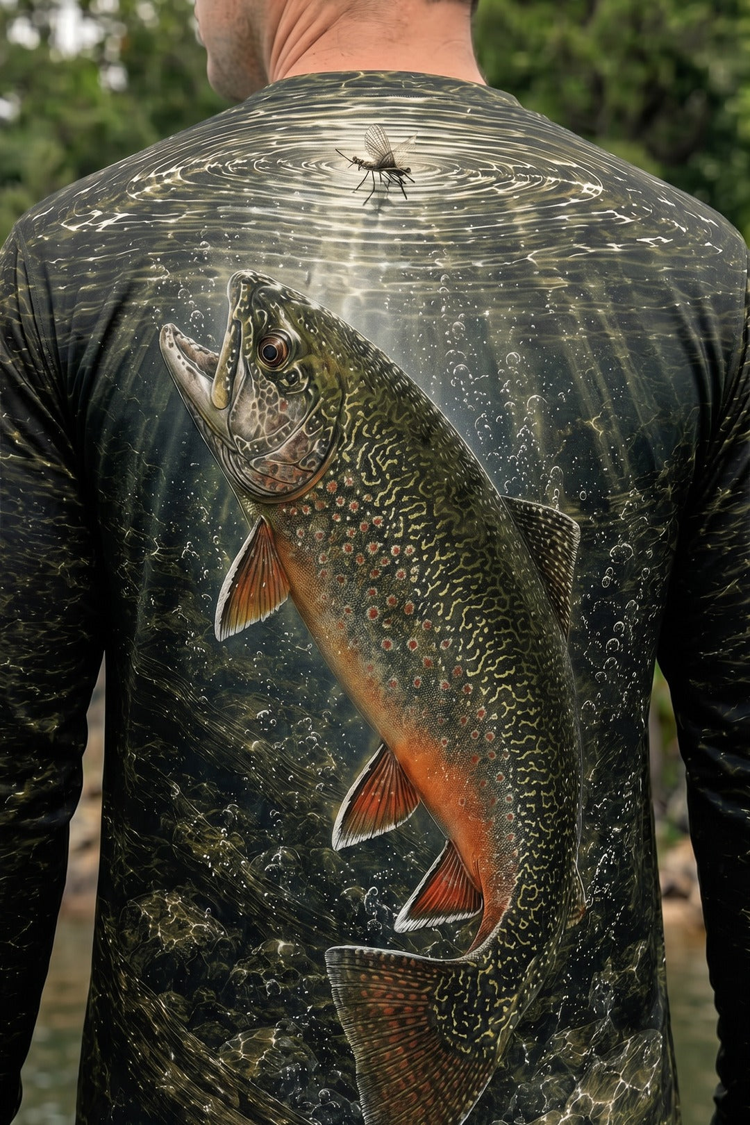 Performance Fishing Long Sleeve - Sunken Brook Trout - TBT171 lifestyle artwork zoom