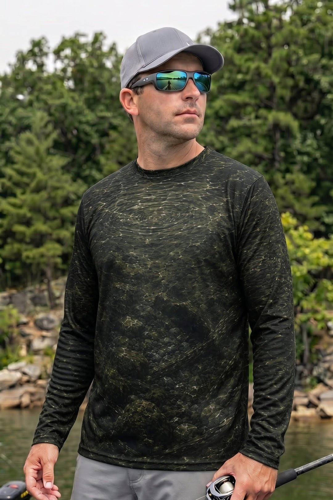 Performance Fishing Long Sleeve - Sunken Brook Trout - TBT171 lifestyle opposite side