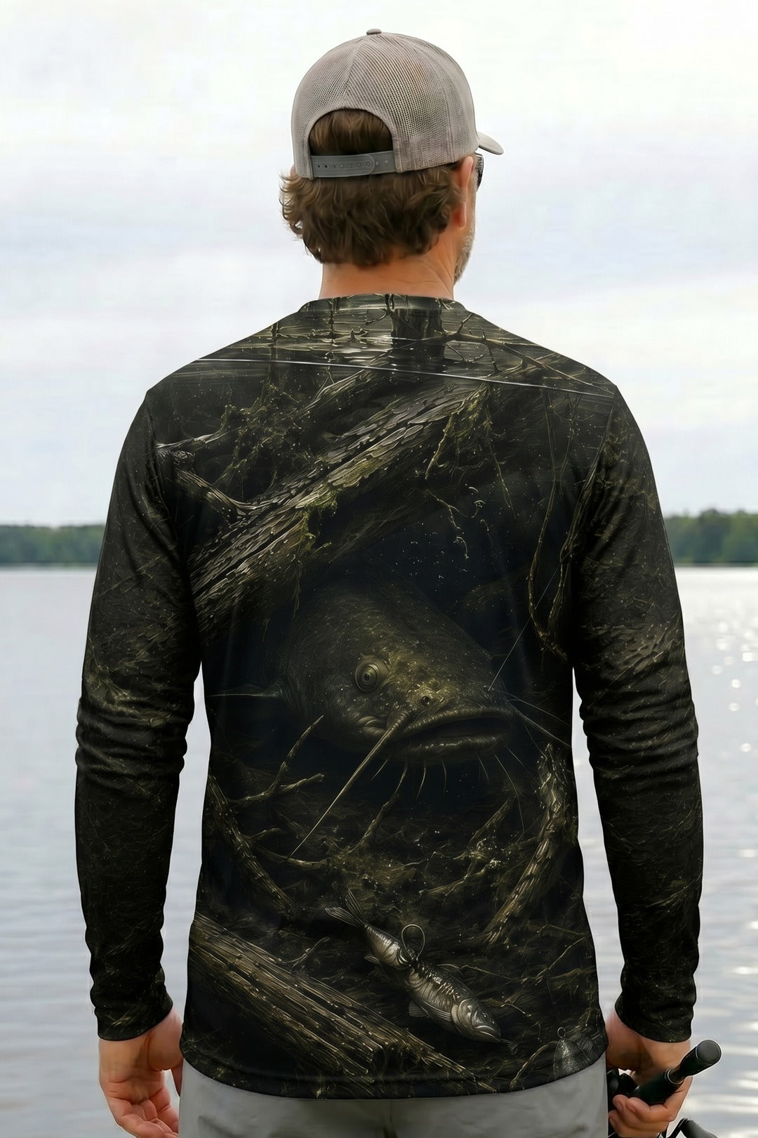 Performance Fishing Long Sleeve - Sunken Timber Catfish - RFC10 lifestyle artwork side