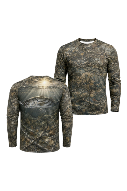 Performance Fishing Long Sleeve - Sunlit Bottom Striper - TBT205 image 1