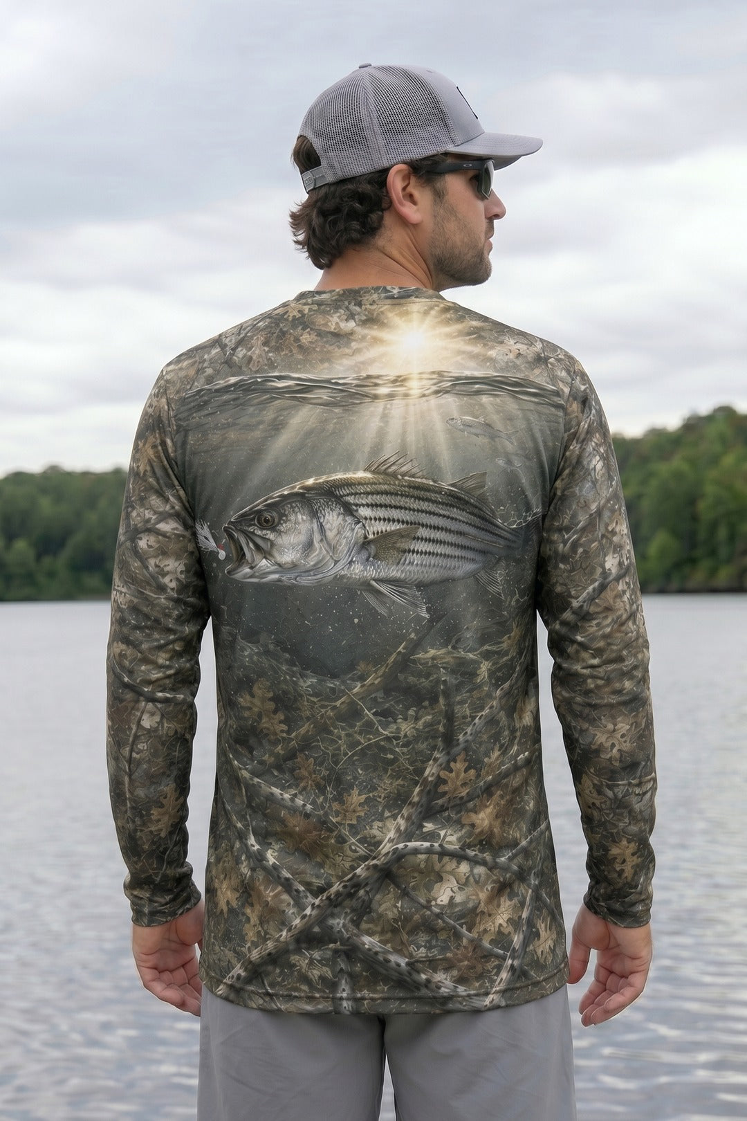 Performance Fishing Long Sleeve - Sunlit Bottom Striper - TBT205 image 2