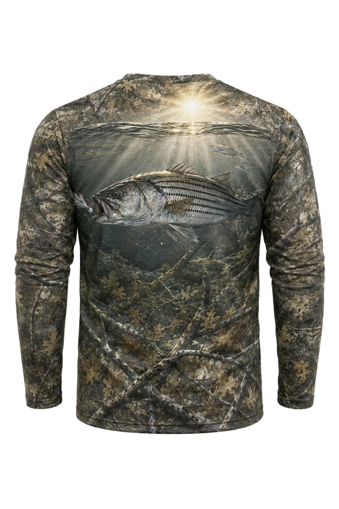 Performance Fishing Long Sleeve - Sunlit Bottom Striper - TBT205 image 5