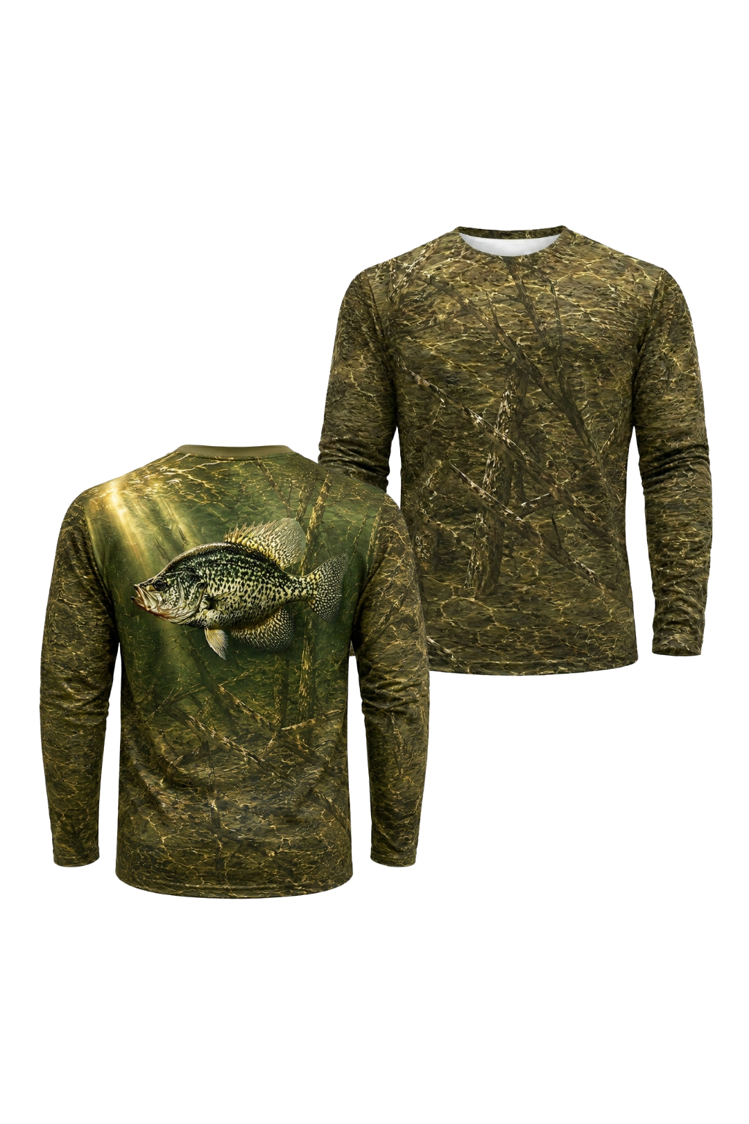 Performance Fishing Long Sleeve - Sunlit Brushpile Crappie - TBT213 image 1