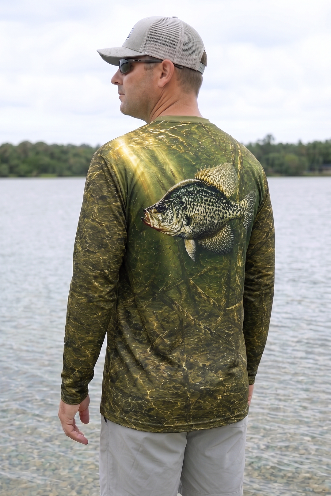 Performance Fishing Long Sleeve - Sunlit Brushpile Crappie - TBT213 image 2