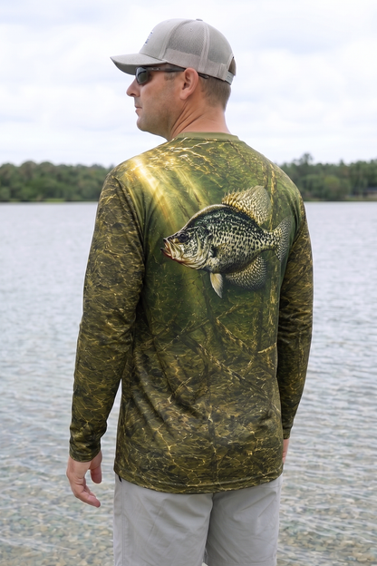 Performance Fishing Long Sleeve - Sunlit Brushpile Crappie - TBT213 image 2