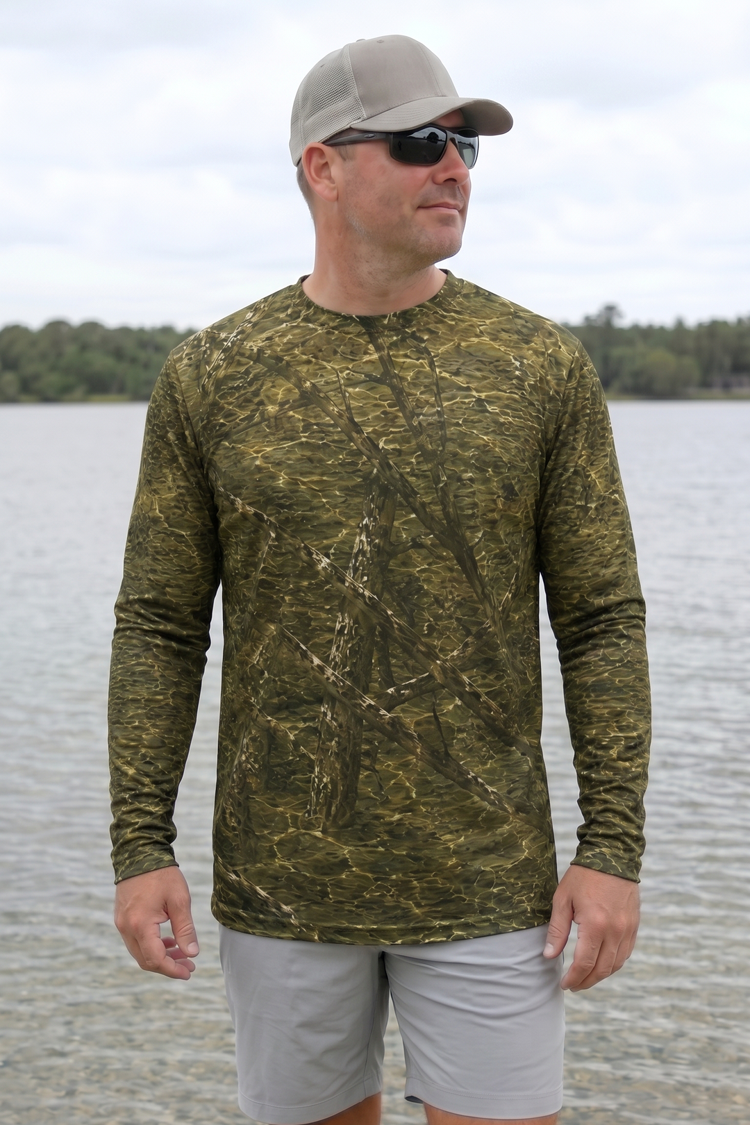 Performance Fishing Long Sleeve - Sunlit Brushpile Crappie - TBT213 image 3