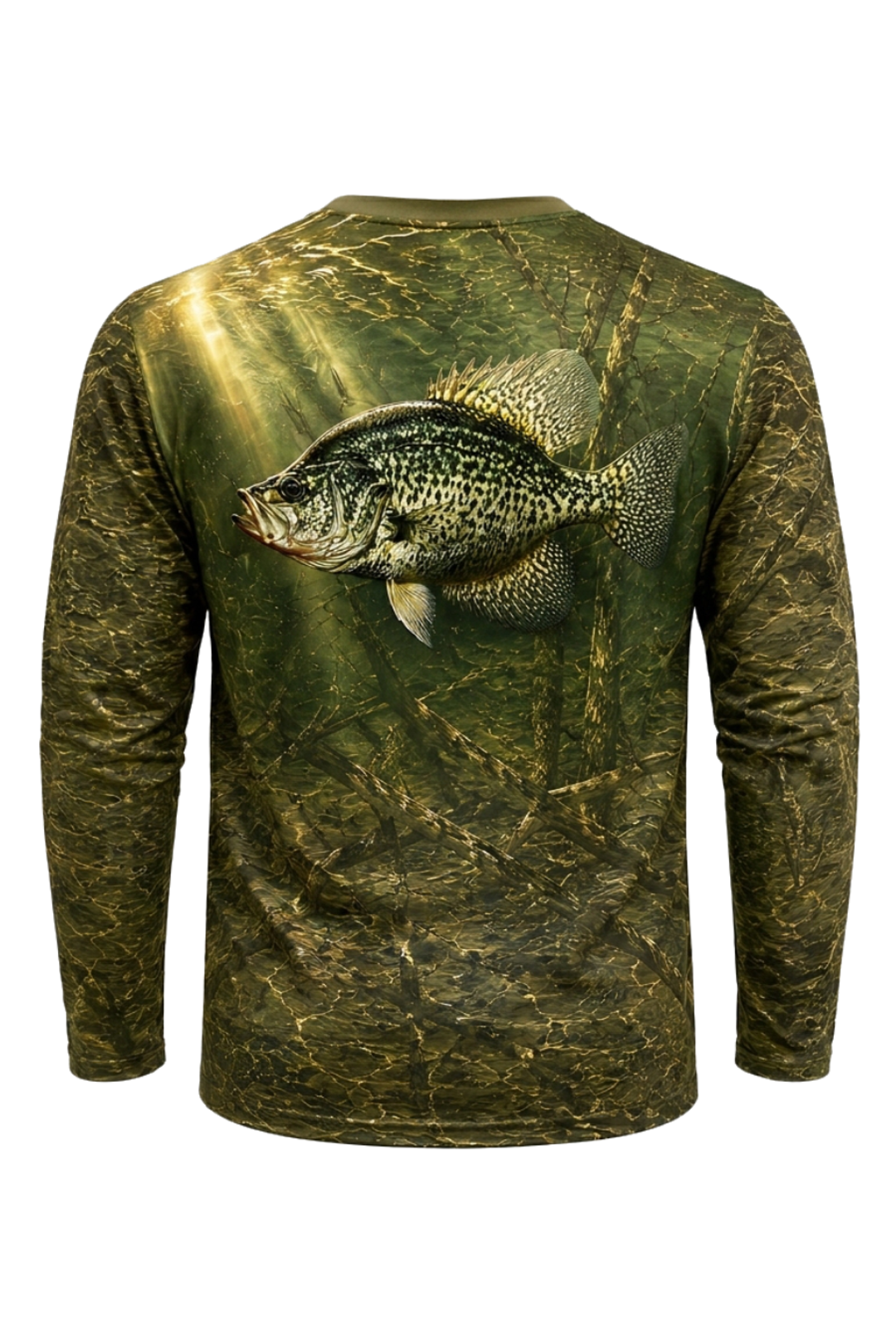 Performance Fishing Long Sleeve - Sunlit Brushpile Crappie - TBT213 image 5