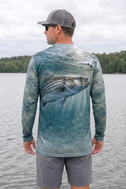 Performance Fishing Long Sleeve - Sunlit Delta Striper - TBT207 image 2