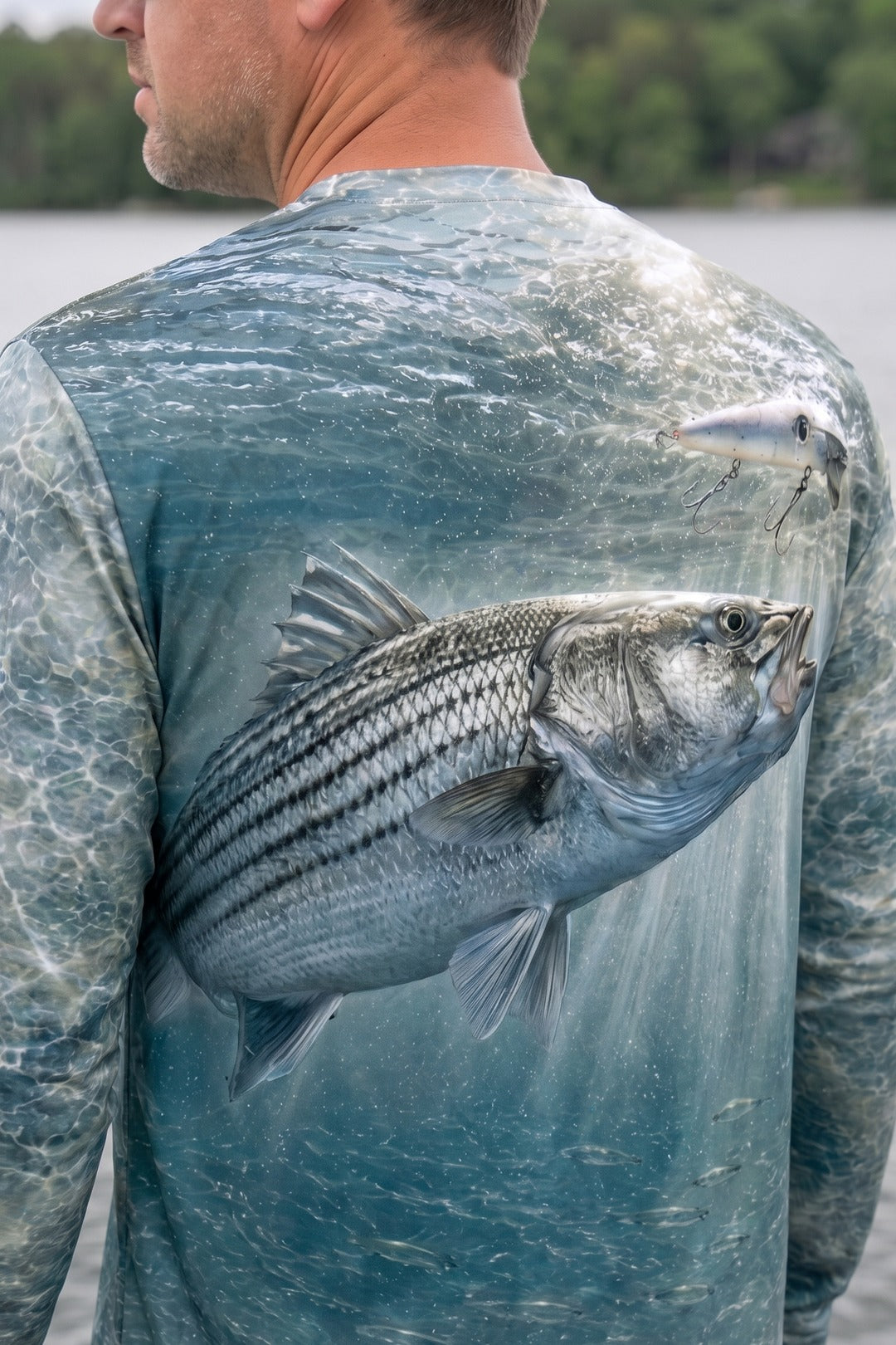 Performance Fishing Long Sleeve - Sunlit Delta Striper - TBT207 image 4