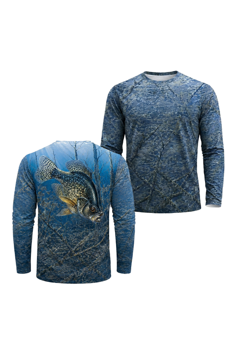 Performance Fishing Long Sleeve - Sunlit Flooded Crappie - TBT215