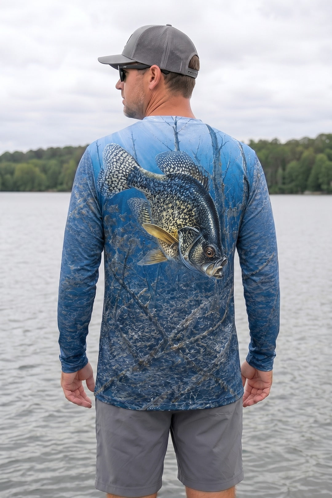Performance Fishing Long Sleeve - Sunlit Flooded Crappie - TBT215 image 2