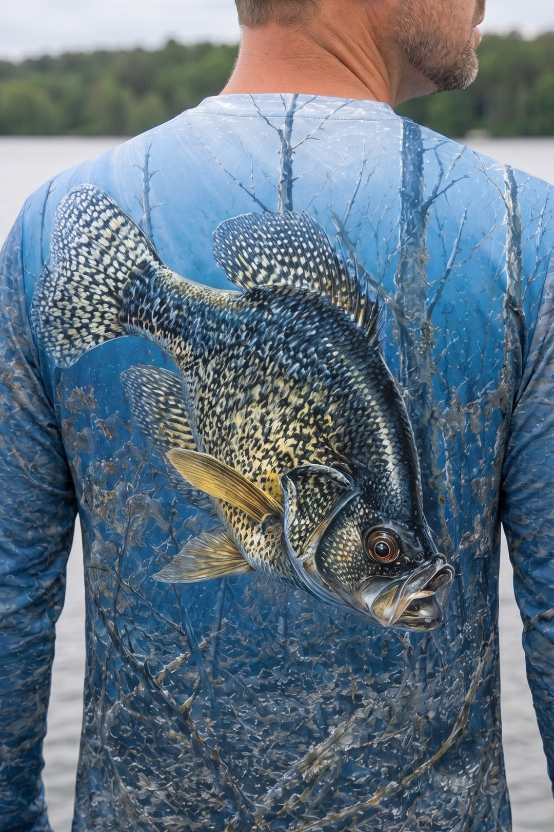 Performance Fishing Long Sleeve - Sunlit Flooded Crappie - TBT215 image 4