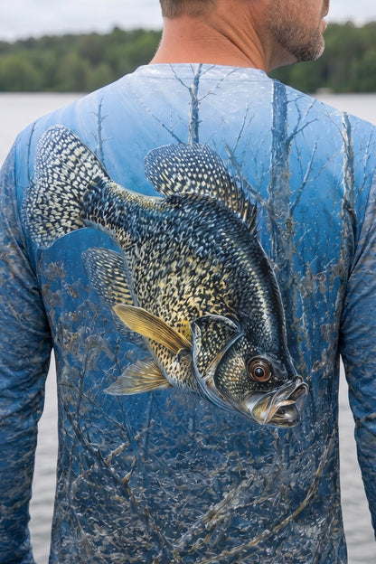 Performance Fishing Long Sleeve - Sunlit Flooded Crappie - TBT215 image 4