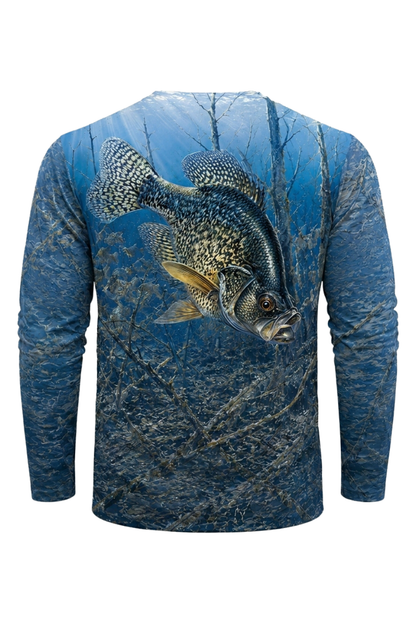 Performance Fishing Long Sleeve - Sunlit Flooded Crappie - TBT215 image 5