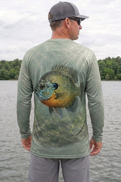 Performance Fishing Long Sleeve - Sunlit Marsh Bluegill - TBT230 image 2