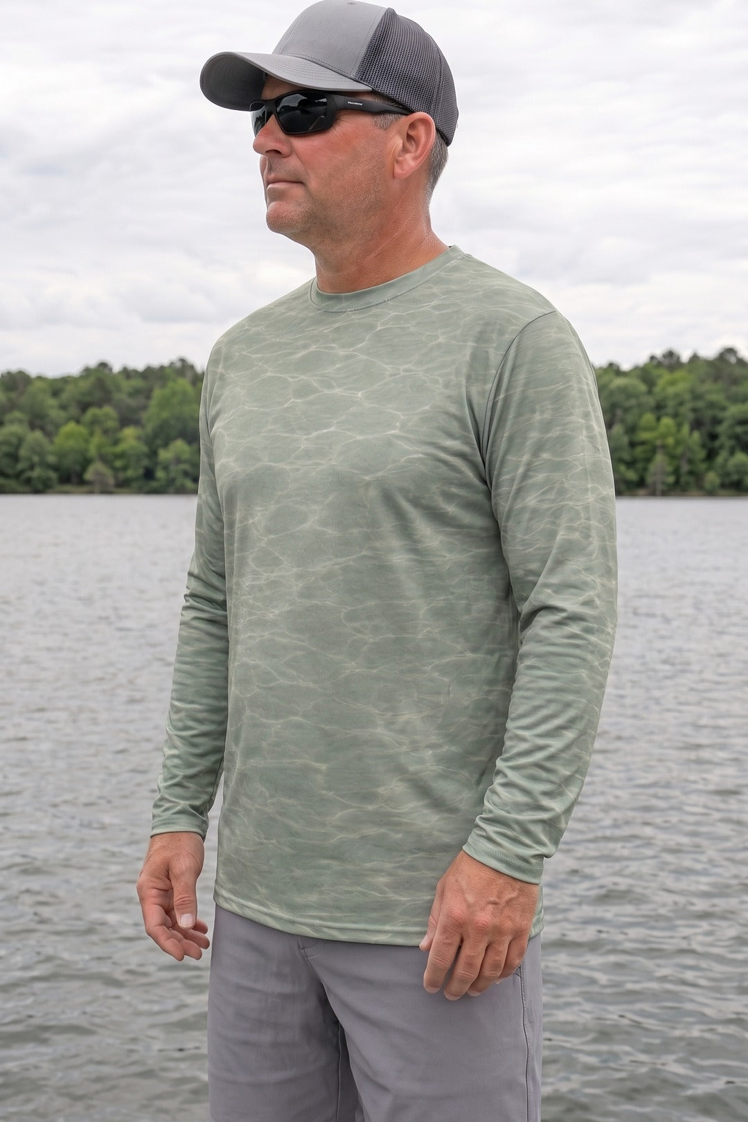 Performance Fishing Long Sleeve - Sunlit Marsh Bluegill - TBT230 image 3