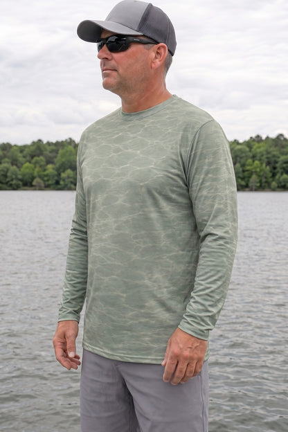Performance Fishing Long Sleeve - Sunlit Marsh Bluegill - TBT230 image 3