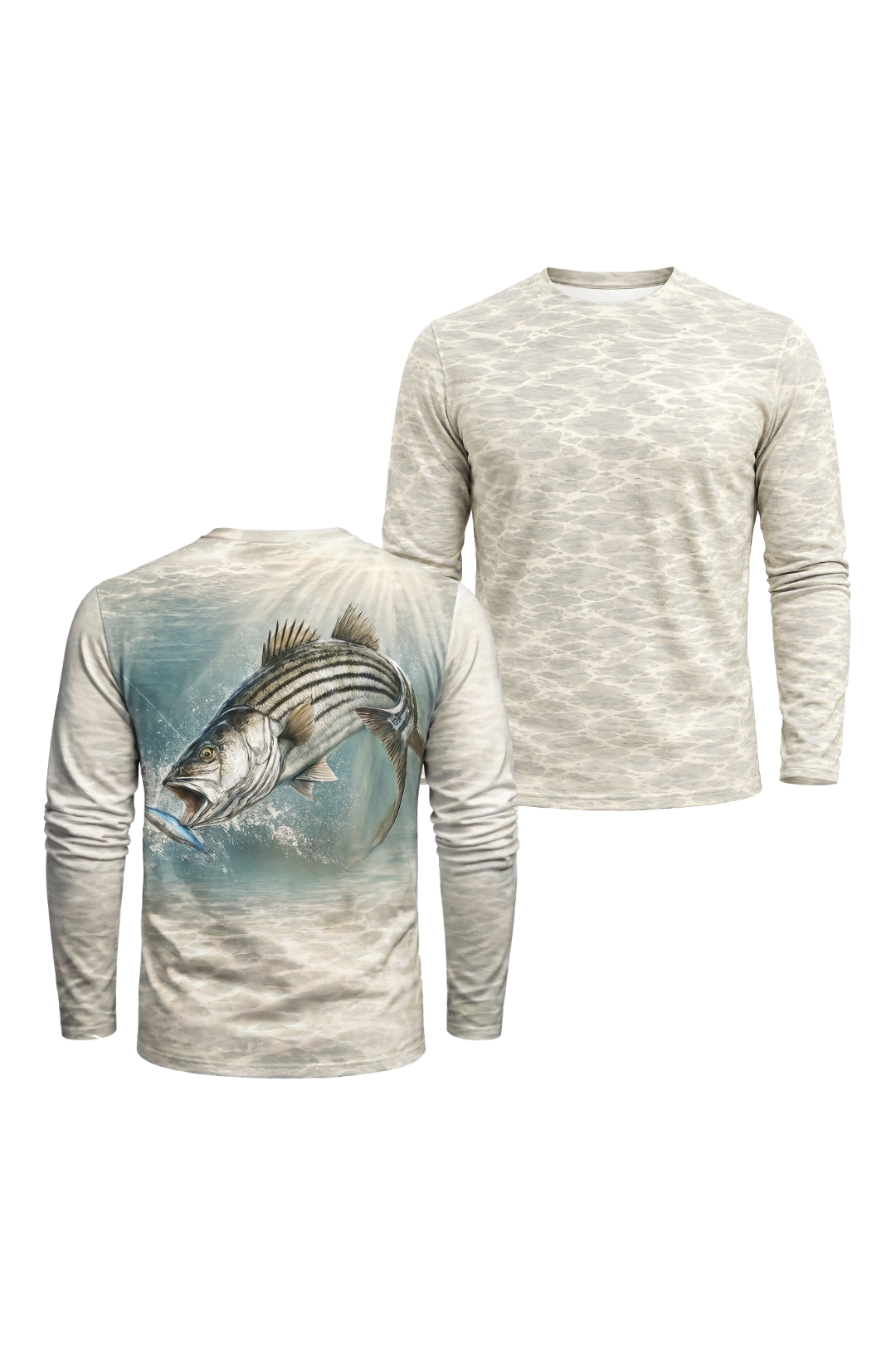 Performance Fishing Long Sleeve - Sunlit Shallows Striper - TBT202 image 1