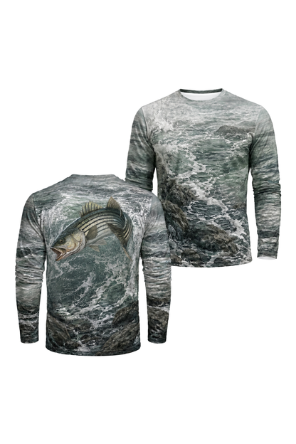Performance Fishing Long Sleeve - Surge Striped Bass - AOF120 image 1