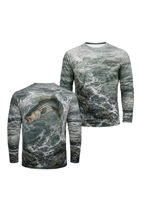 Performance Fishing Long Sleeve - Surge Striped Bass - AOF120