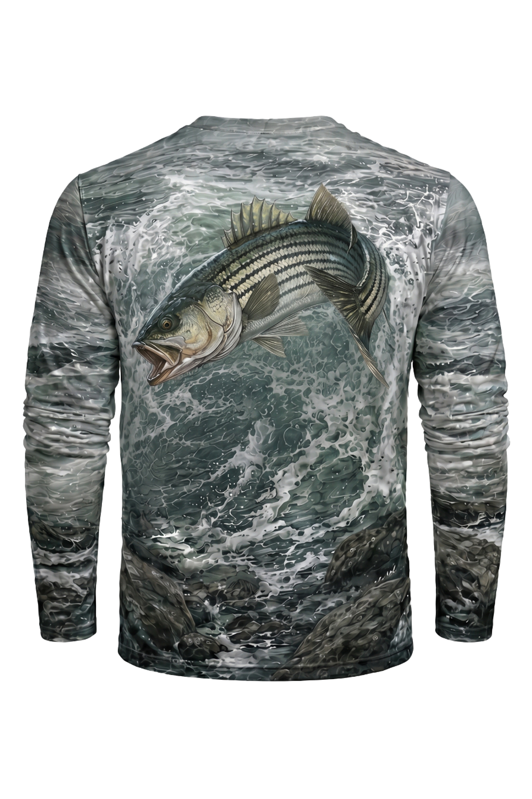 Performance Fishing Long Sleeve - Surge Striped Bass - AOF120 image 5