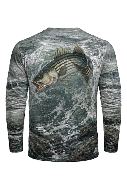 Performance Fishing Long Sleeve - Surge Striped Bass - AOF120 image 5
