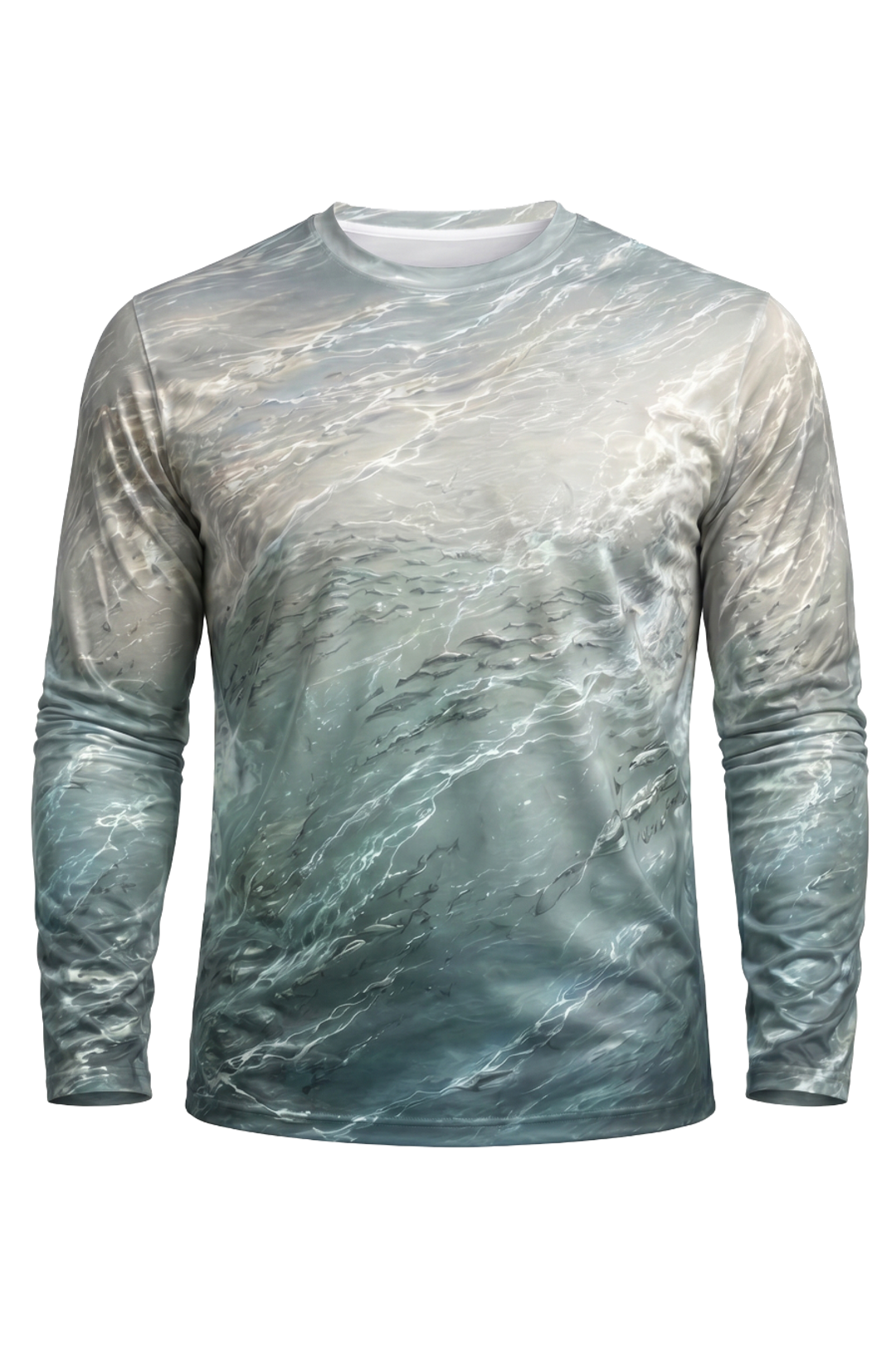 Performance Fishing Long Sleeve - Tarpon Silver Surge - AOF58 mockup opposite side