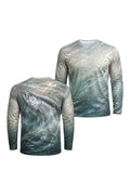 Performance Fishing Long Sleeve - Tarpon Silver Surge - AOF58 two shirts front artwork