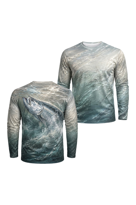 Performance Fishing Long Sleeve - Tarpon Silver Surge - AOF58
