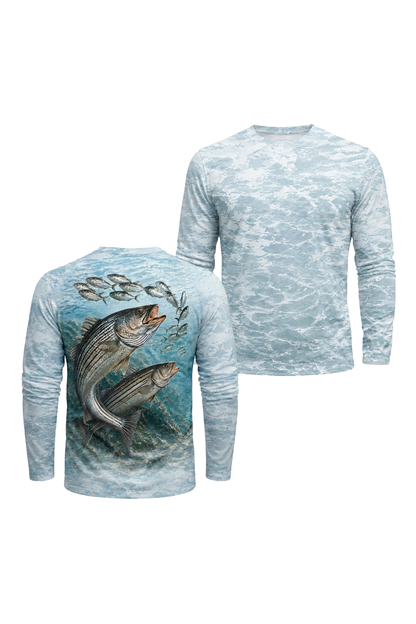 Performance Fishing Long Sleeve - Texoma Current Striper - TBT201 image 1