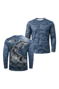 Performance Fishing Long Sleeve - Texoma Frenzy Striper - TBT203 image 1