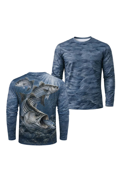 Performance Fishing Long Sleeve - Texoma Frenzy Striper - TBT203