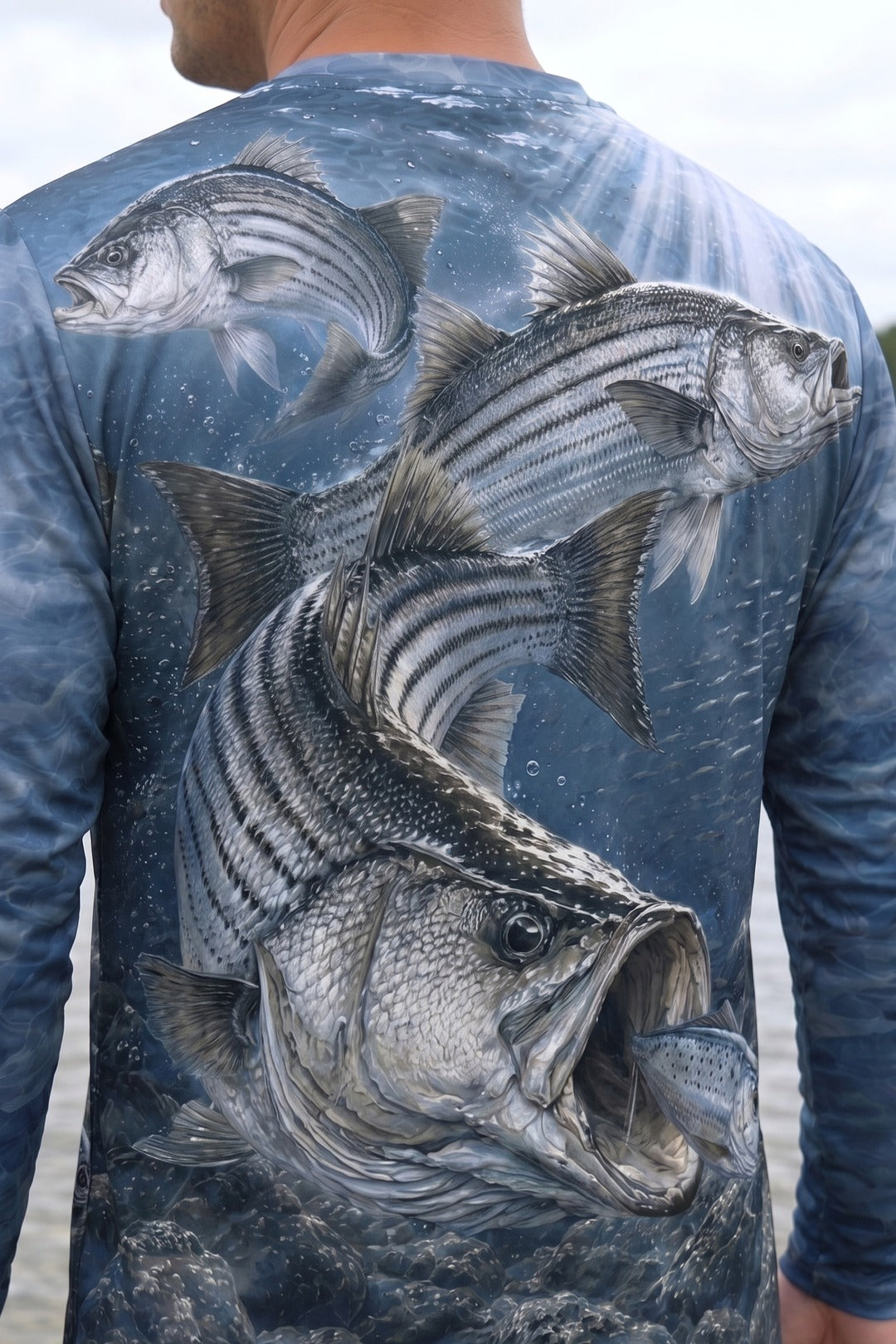 Performance Fishing Long Sleeve - Texoma Frenzy Striper - TBT203 image 4