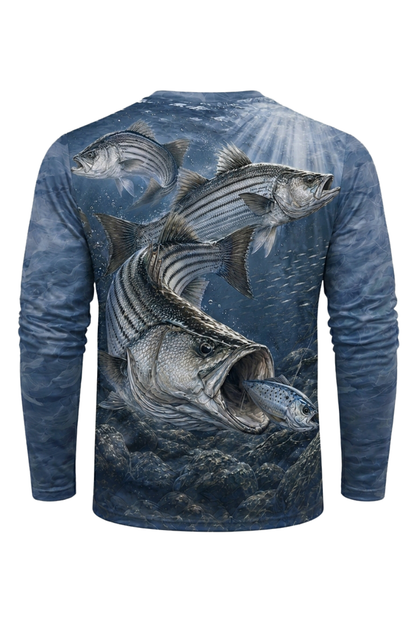 Performance Fishing Long Sleeve - Texoma Frenzy Striper - TBT203 image 5