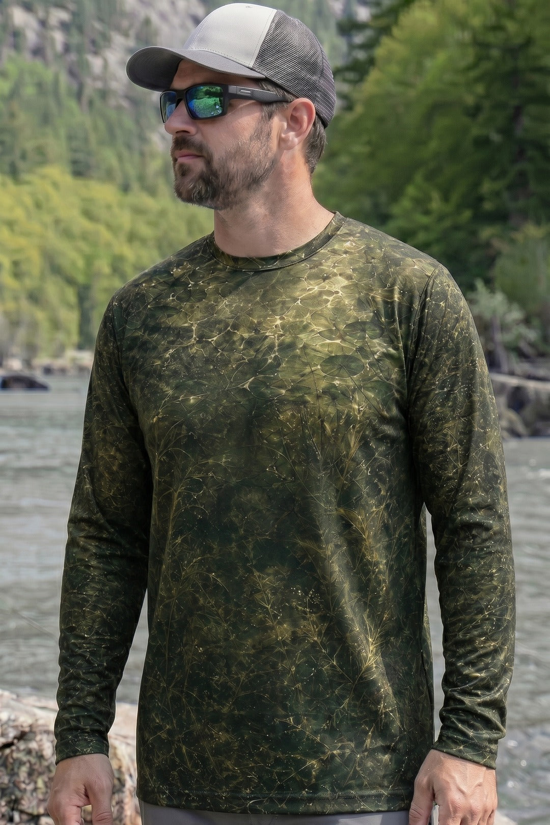 Performance Fishing Long Sleeve - The Follow Musky - RM08 lifestyle opposite side