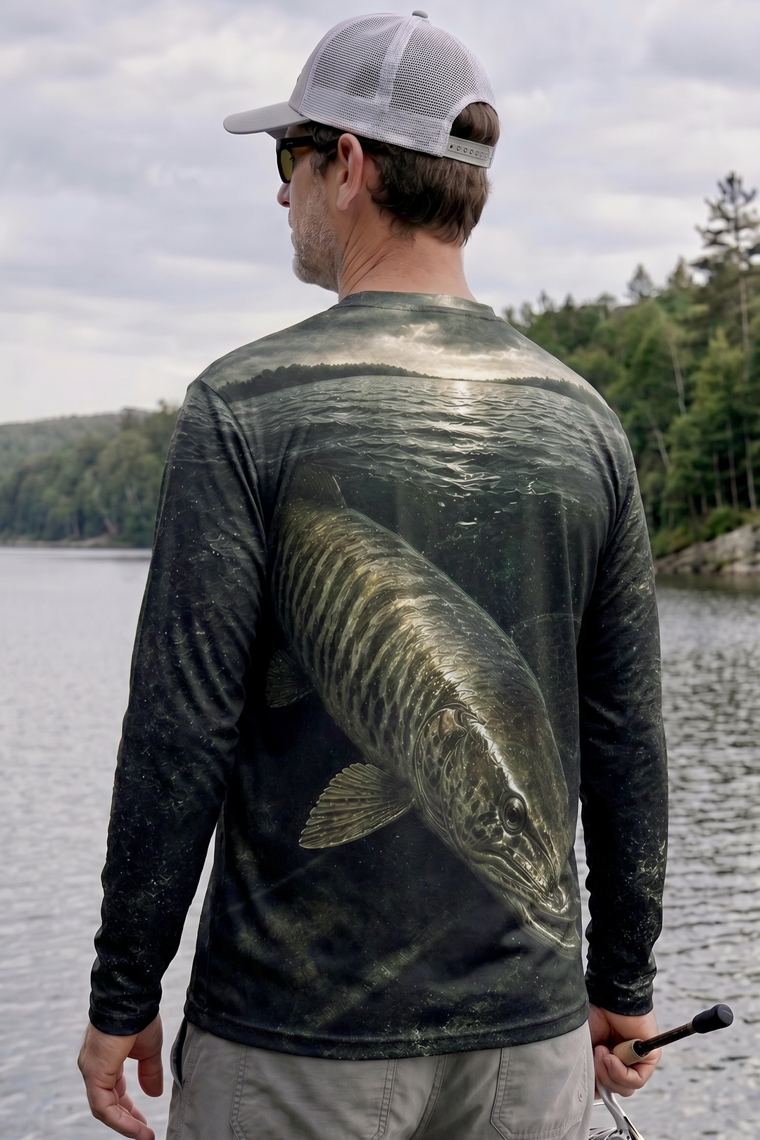 Performance Fishing Long Sleeve - The One Fish - RM03 lifestyle artwork side