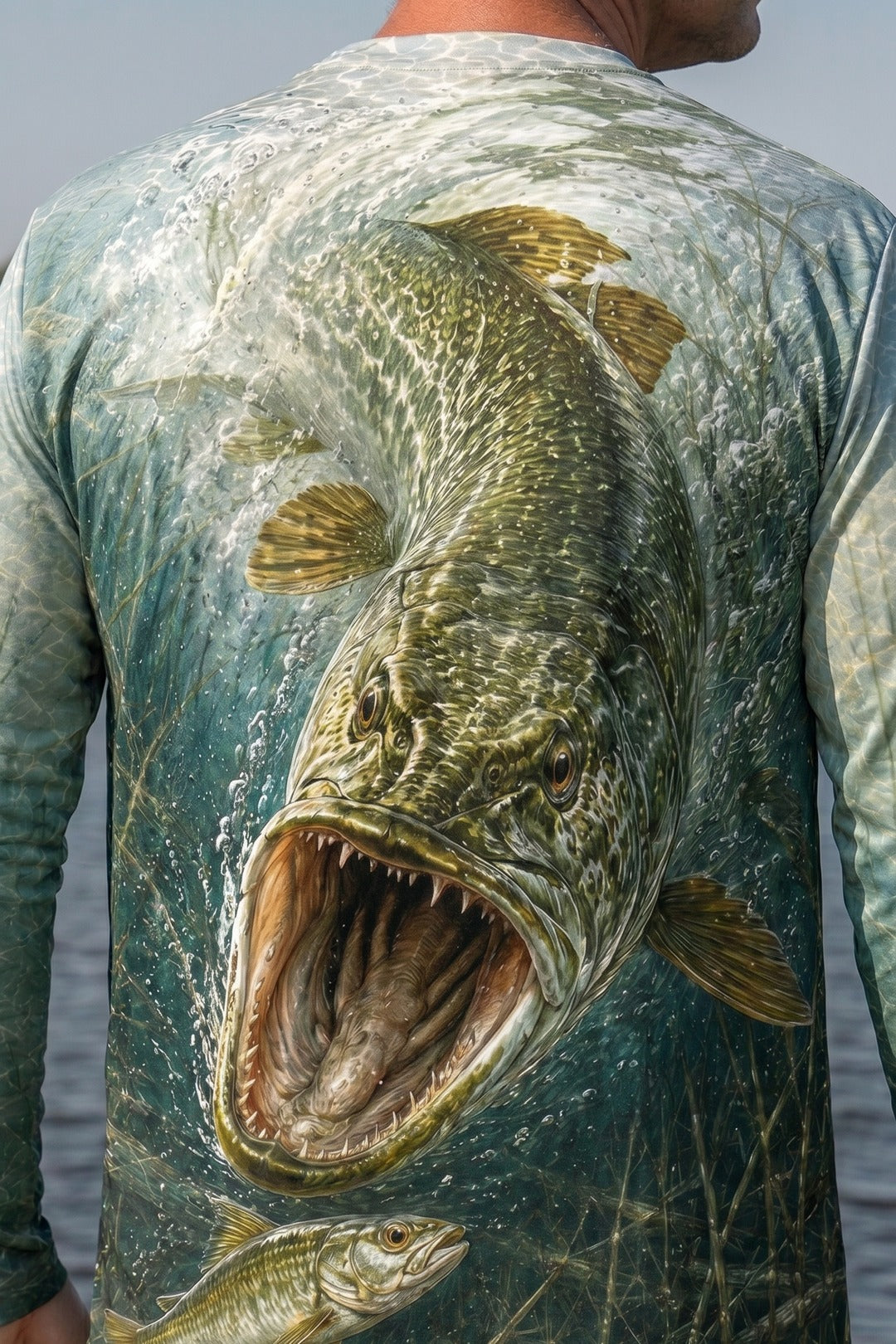 Performance Fishing Long Sleeve - Topwater One Bite Pike - RNP06 lifestyle artwork zoom