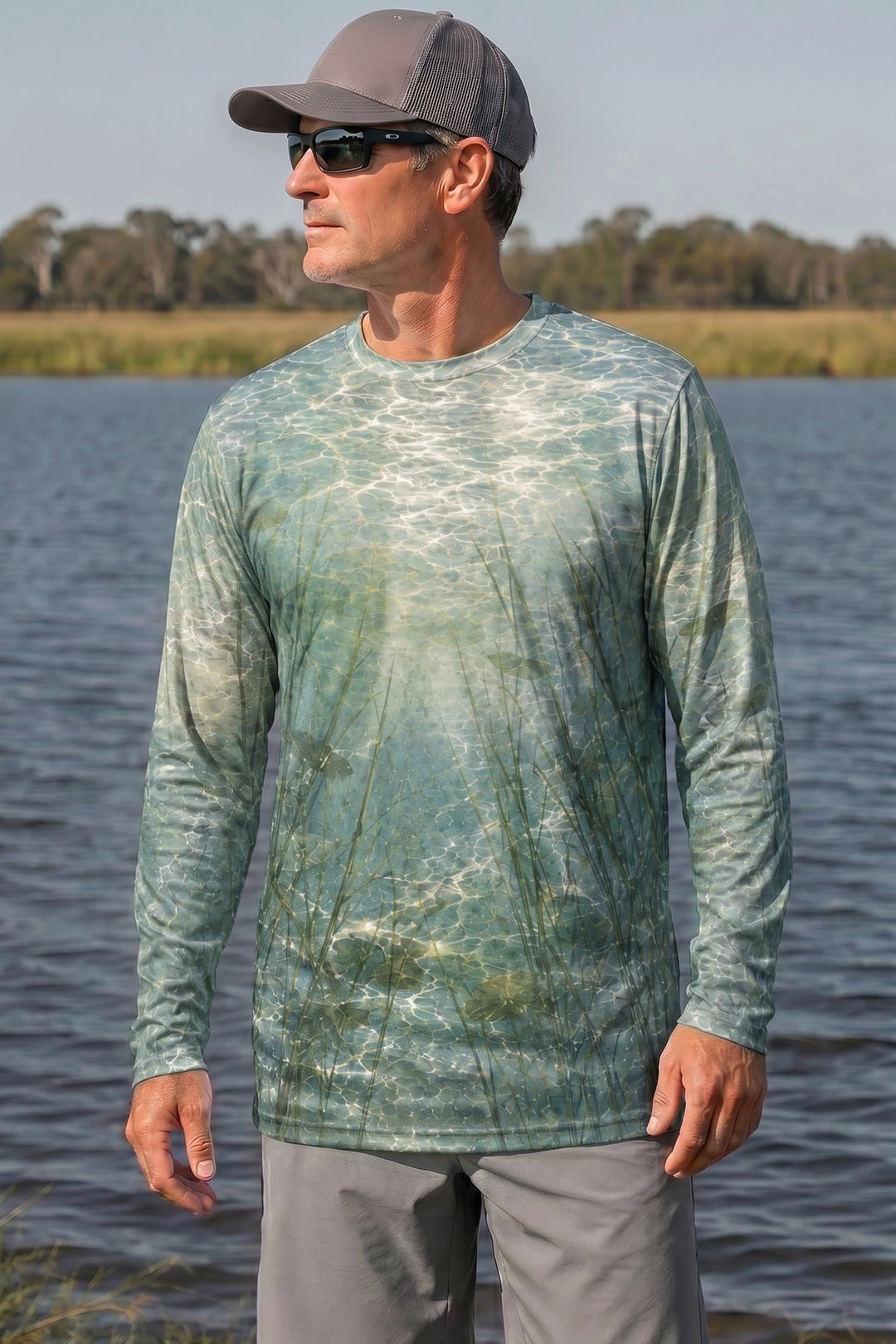 Performance Fishing Long Sleeve - Topwater One Bite Pike - RNP06 lifestyle opposite side