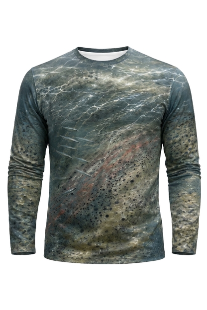 Performance Fishing Long Sleeve - Trout Freestone Drift - AOF51 mockup opposite side