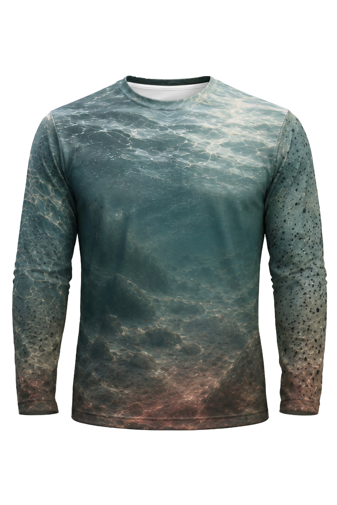 Performance Fishing Long Sleeve - Trout River Rise - AOF52 mockup opposite side